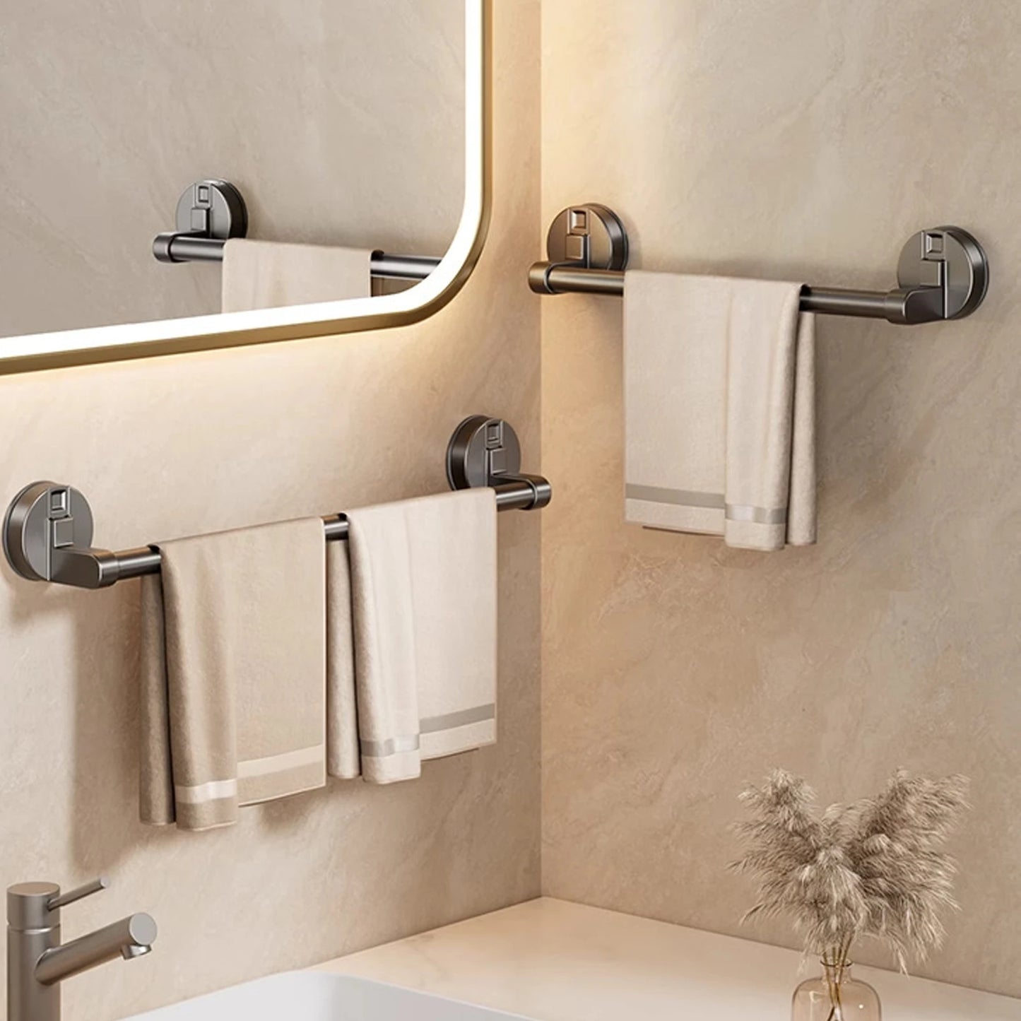 Supa Towel Rack | Wall-Mounted, No Drill
