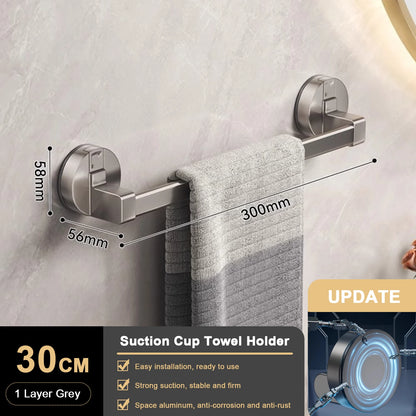 Supa Towel Rack | Wall-Mounted, No Drill