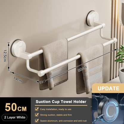 Supa Towel Rack | Wall-Mounted, No Drill
