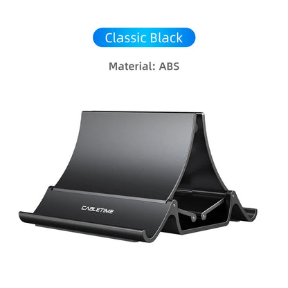 Vertical Double Stand for Laptop with Heat Dissipation and Silicone Handle – Modern and Durable Design