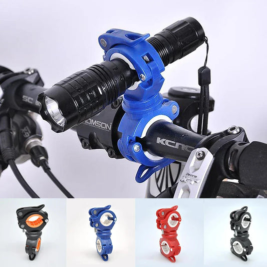 360° Rotating Flashlight Holder for Bike - Universal and Practical Mounting