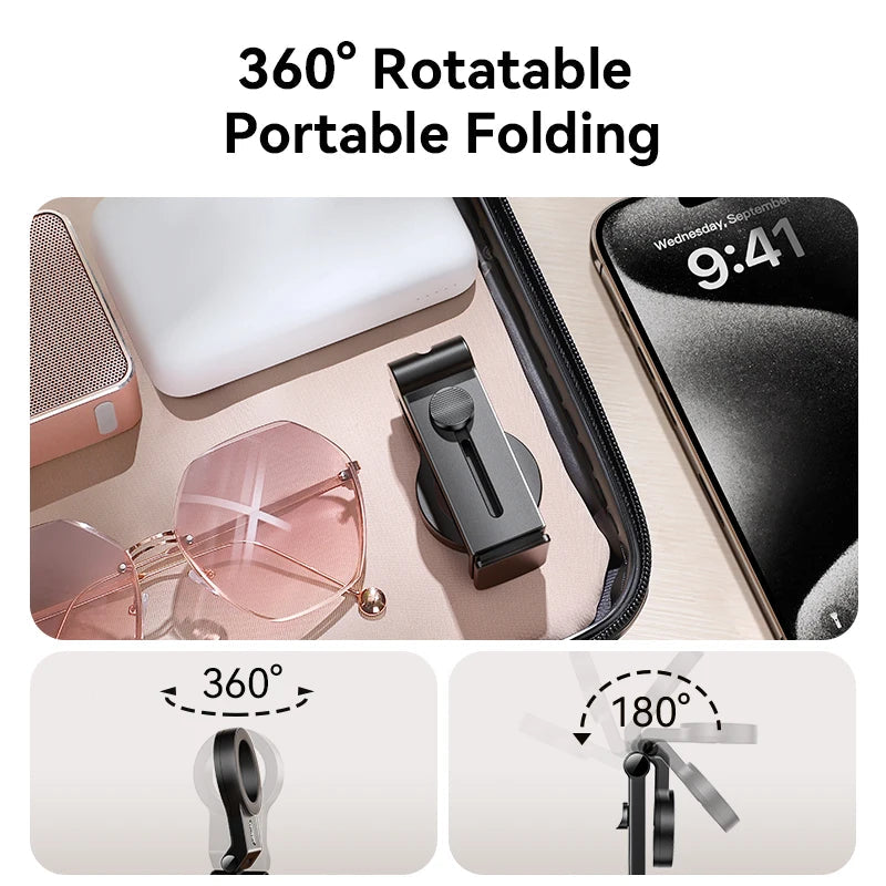 Magnetic Phone Holder for Airplane with 360° Rotation – Universal Travel Accessory