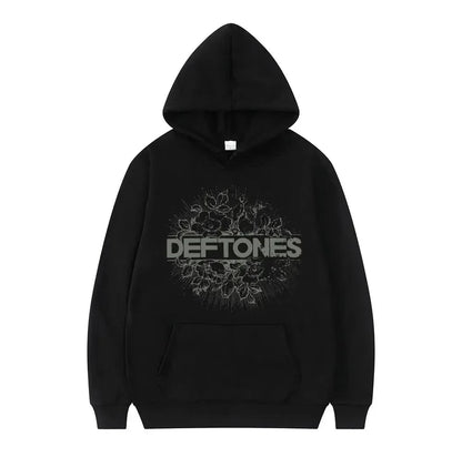 Sweat à Capuche Unisexe Oversize avec Graphismes Rétro-Punk en Polyester 10