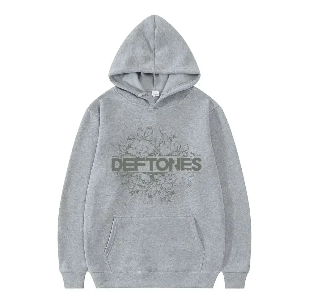 Sweat à Capuche Unisexe Oversize avec Graphismes Rétro-Punk en Polyester 2