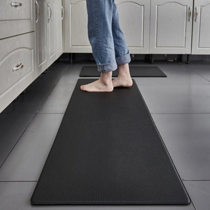 Tapis de cuisine ergonomique antidérapant, mousse à mémoire de forme confort anti-fatigue – 45x75 cm, noir, gris, beige