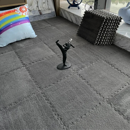 Soft Plush Play Mat for Baby – EVA Foam Puzzle Mat, 10 Pieces, 30 cm x 30 cm, Cushioning and Customizable