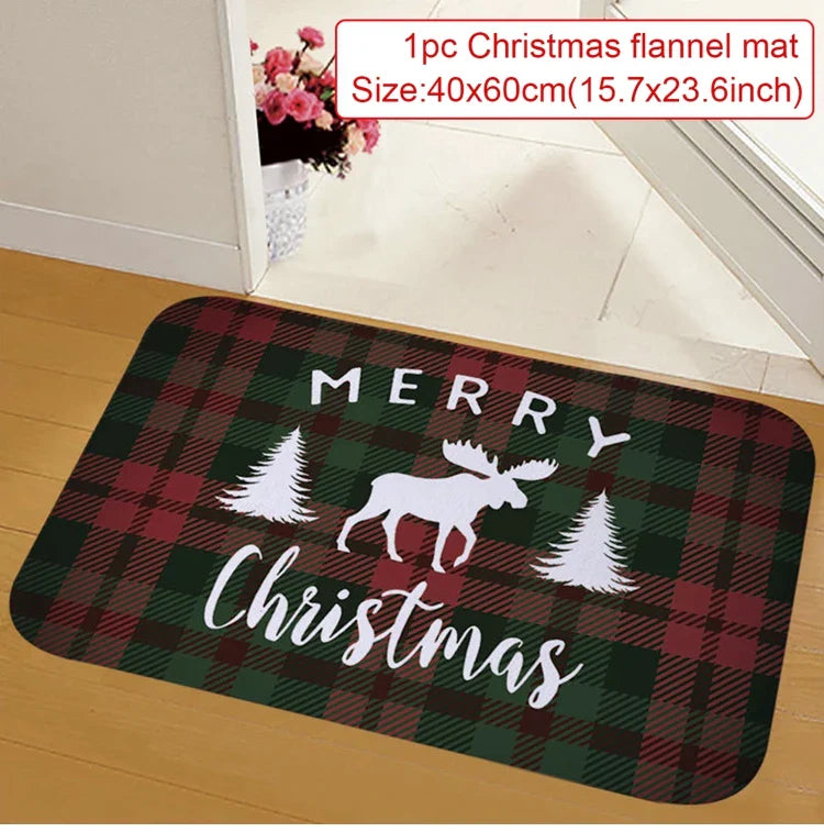 Tapis de porte décoratif de Noël pour extérieur – Ornement festif 2025-2026