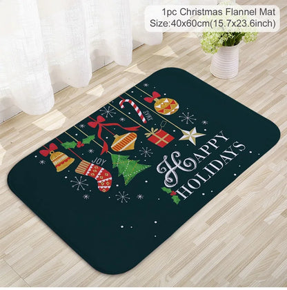 Tapis de porte décoratif de Noël pour extérieur – Ornement festif 2025-2026