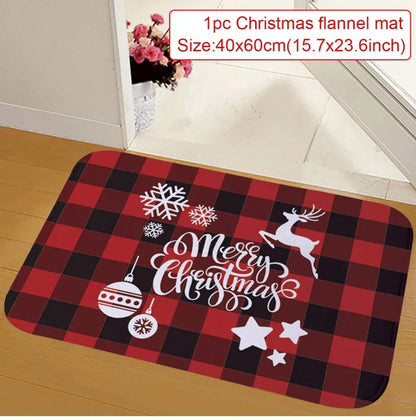 Tapis de porte décoratif de Noël pour extérieur – Ornement festif 2025-2026