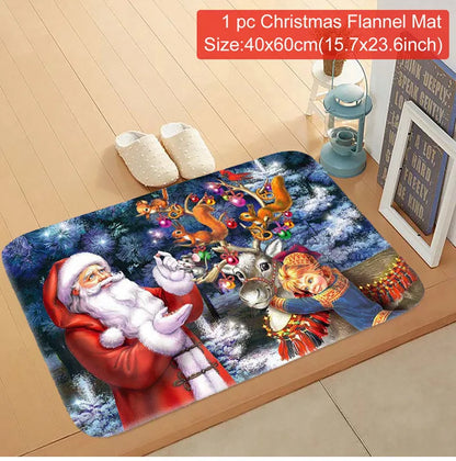 Tapis de porte décoratif de Noël pour extérieur – Ornement festif 2025-2026