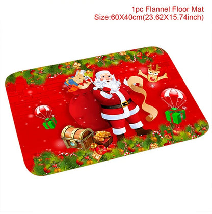 Tapis de porte décoratif de Noël pour extérieur – Ornement festif 2025-2026