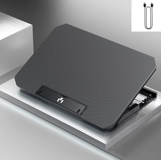 Support de refroidissement pour ordinateur portable 17 pouces avec écran LED et 2 ports USB