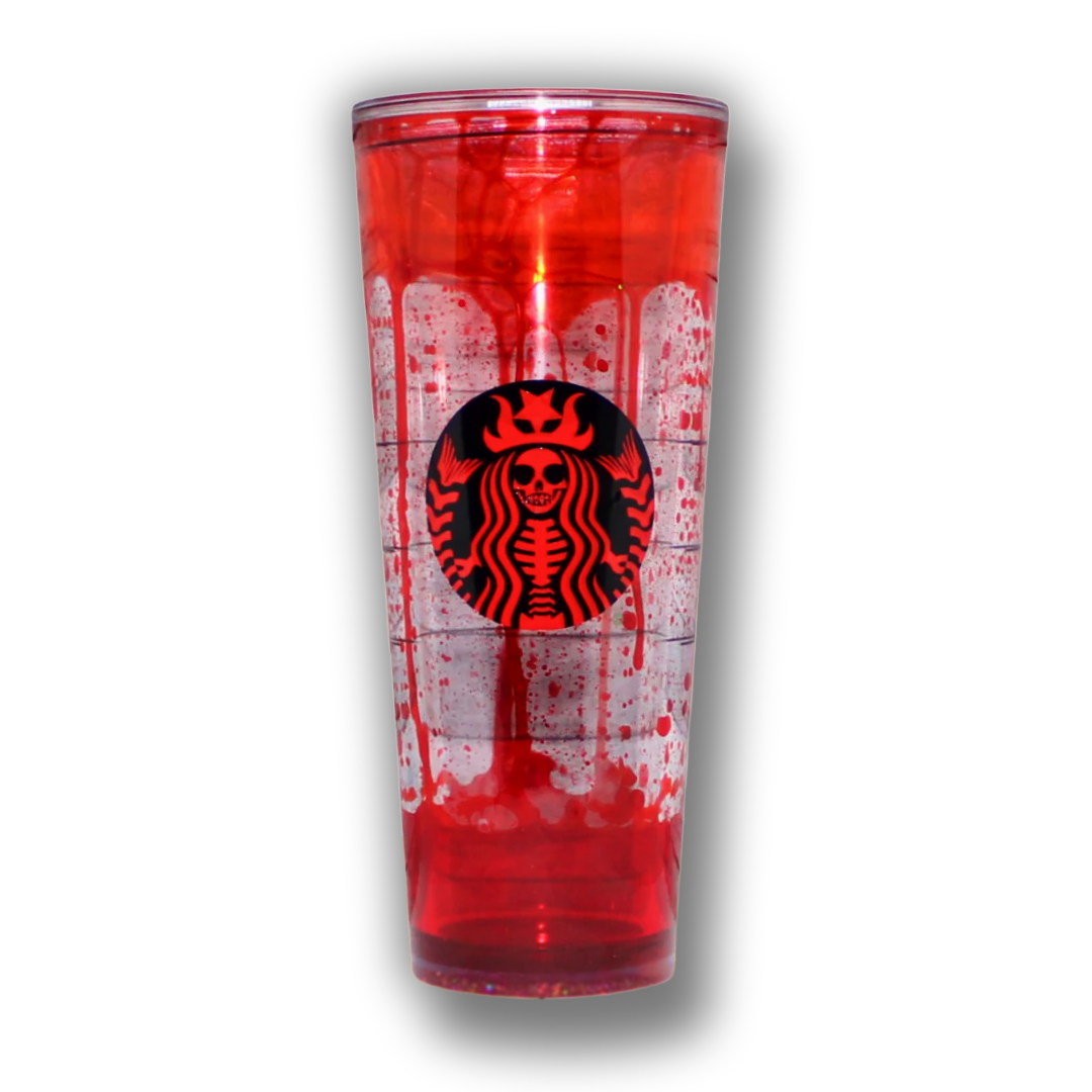Tasse Halloween Effet Sanglant – Gobelet Inspiré de Starbucks pour Boissons Étranges
