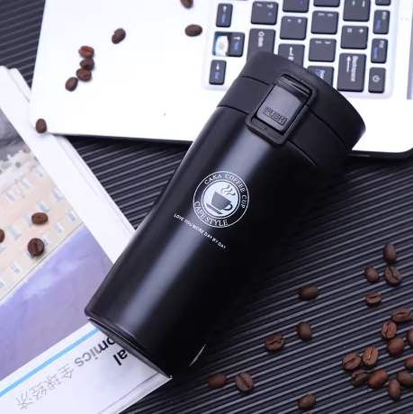 Tasse à Café Isolée en Acier Inoxydable 380ml – Mug de Thé à Double Paroi pour Activités Extérieures