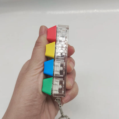Compact Mechanical Keyboard Key Tester in ABS with Keychain – Portable Press Toy