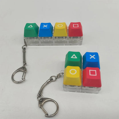 Compact Mechanical Keyboard Key Tester in ABS with Keychain – Portable Press Toy
