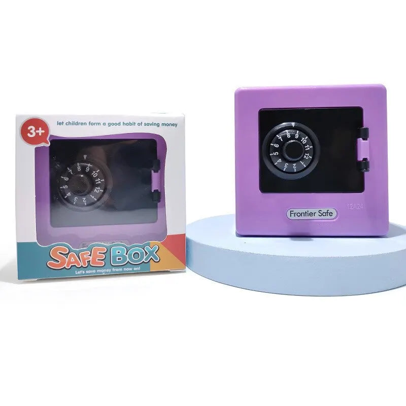 Retro Automatic Piggy Bank with Secure Password – Practical and Elegant Savings Box for Bills and Coins