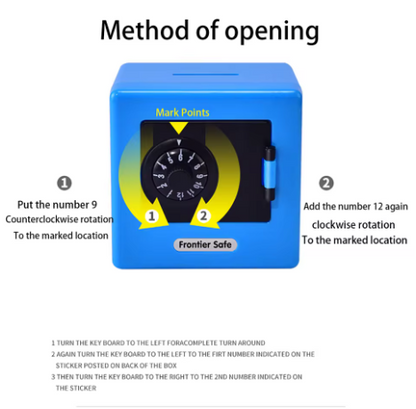 Retro Automatic Piggy Bank with Secure Password – Practical and Elegant Savings Box for Bills and Coins