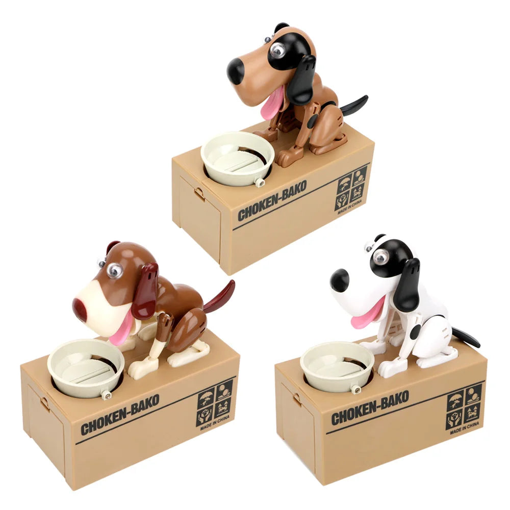 Tirelire Électronique en Forme de Chien Robot pour Enfants – Apprentissage Amusant de l'Épargne et Habitudes Financières