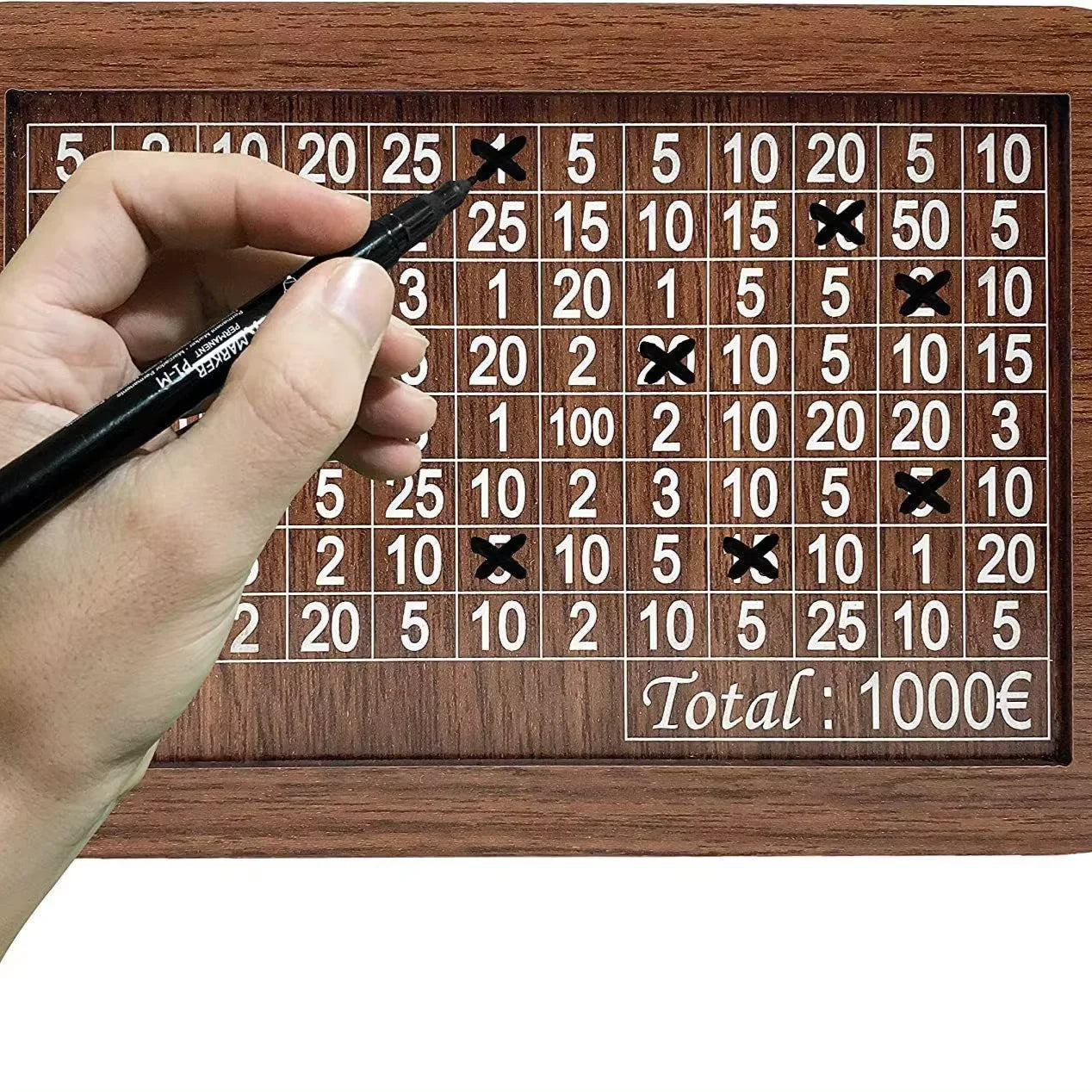 Wooden Piggy Bank for Children with Savings Goal – Colorful and Durable Design