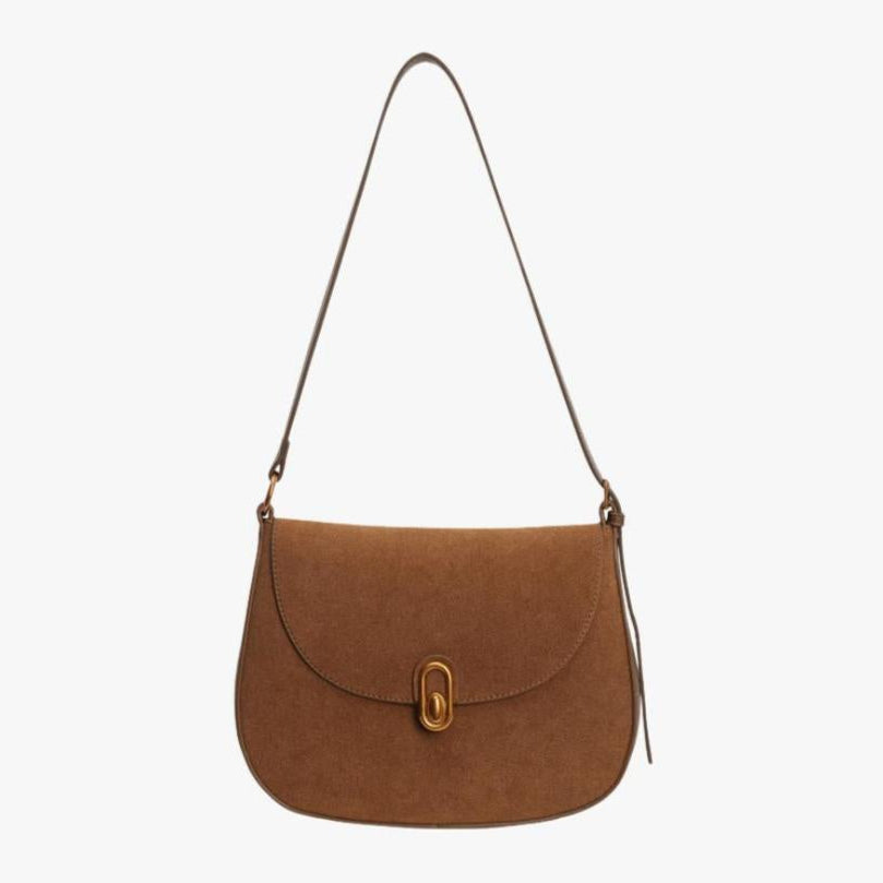 Sac Bandoulière Femme en Faux Cuir Suédé avec Bretelles Réglables – Élégant et Pratique pour Usage Quotidien