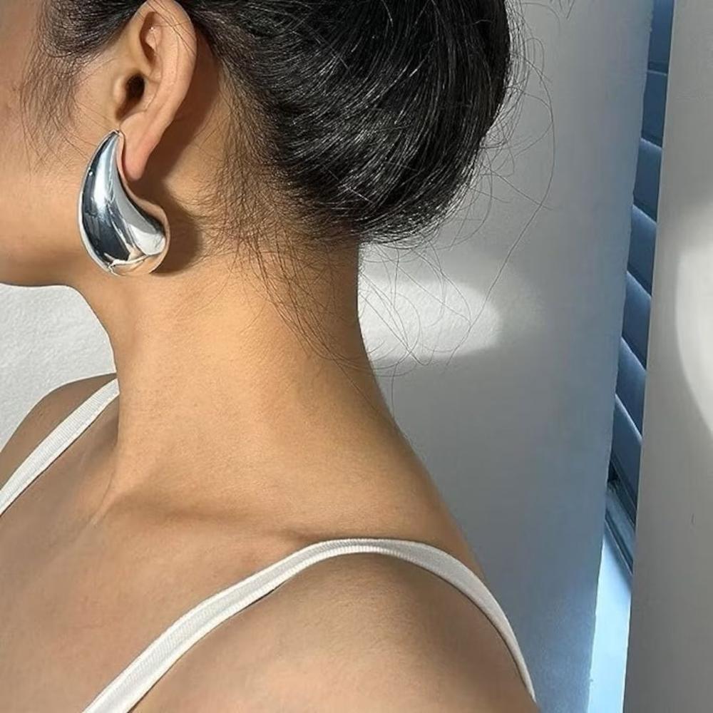 Boucles d'oreilles pendantes Or 18K Taille S et L Femme