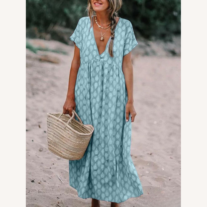 Elegant Long Floral Dress for Women – Chic and Comfortable Evening Dress for All Occasions