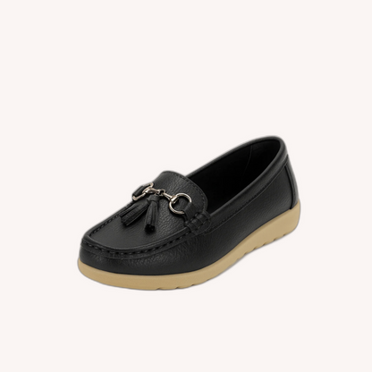 Men's Black Moccasins Size 42 Soft Comfortable Leather