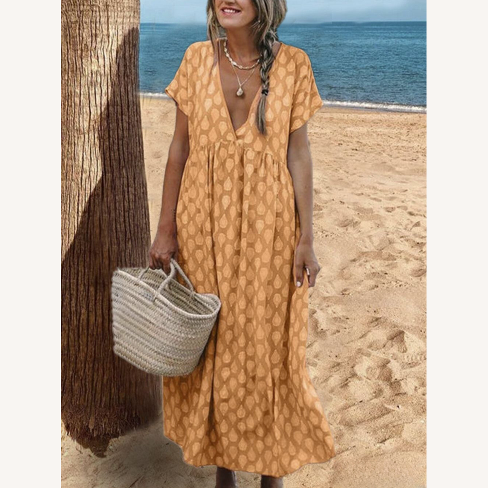 Robe Longue Femme à Fleurs Élégante – Robe de Soirée Chic et Confortable pour Toutes Occasions
