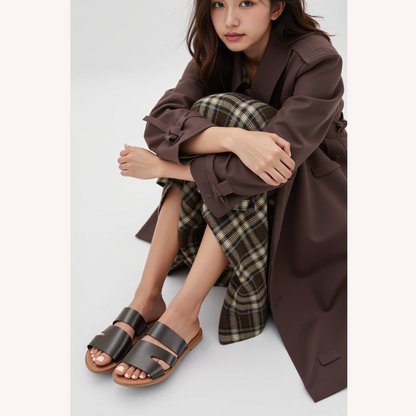 Women's Black Sandals Size 38 Synthetic Minimalist Summer Comfort