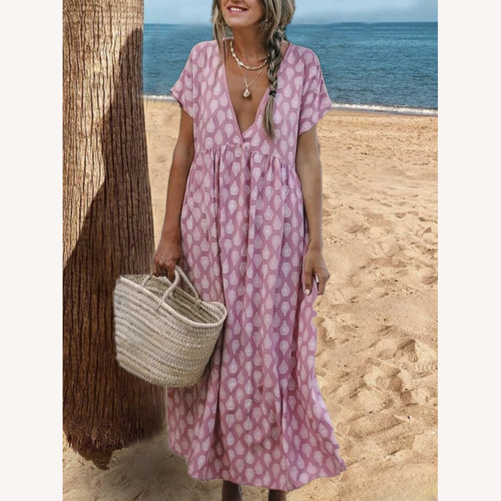 Robe Longue Femme à Fleurs Élégante – Robe de Soirée Chic et Confortable pour Toutes Occasions