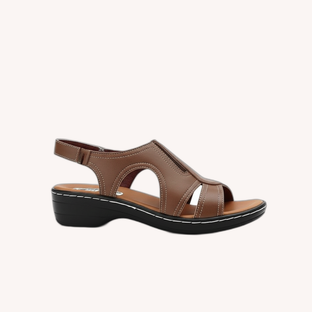 Sandales Femme Beige Taille 38 Similicuir Orthopédique Confort Ergonomique