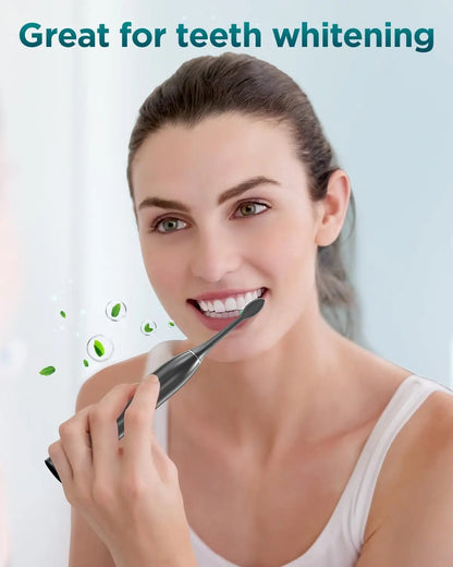 Upgraded Sonic Electric Toothbrush with 8 Brush Heads and IPX7 Waterproof Design – Ideal for Adults and Kids 12+