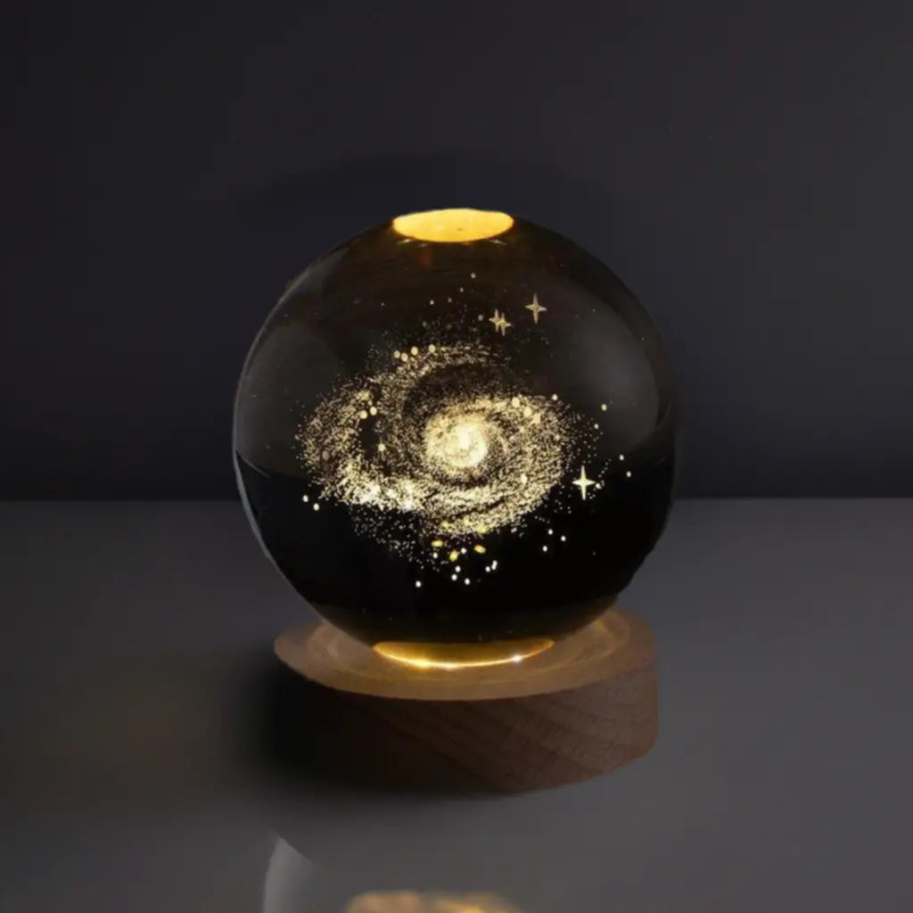 Veilleuse Bébé Personnalisée en Cristal Lumineux avec Alimentation USB – Lampe de Nuit Multicolore pour Enfants et Adultes