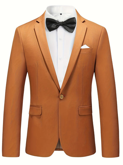 Fitted Blazer Jacket for Men in High-Quality Fabric – Elegant and Comfortable for the Office