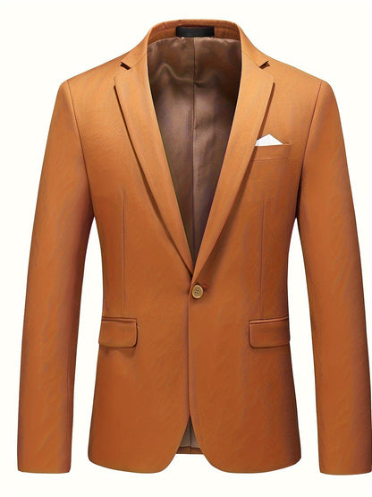 Fitted Blazer Jacket for Men in High-Quality Fabric – Elegant and Comfortable for the Office
