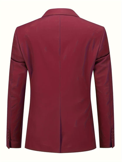 Fitted Blazer Jacket for Men in High-Quality Fabric – Elegant and Comfortable for the Office