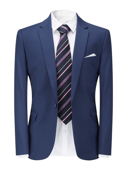Fitted Blazer Jacket for Men in High-Quality Fabric – Elegant and Comfortable for the Office