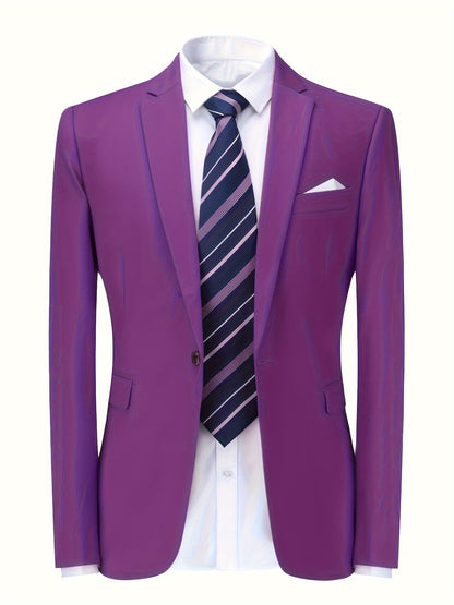 Fitted Blazer Jacket for Men in High-Quality Fabric – Elegant and Comfortable for the Office