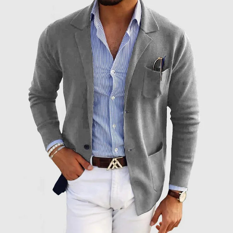 Elegant Blazer Jacket for Men – Slim Fit in High-Quality Fabric for Formal Occasions
