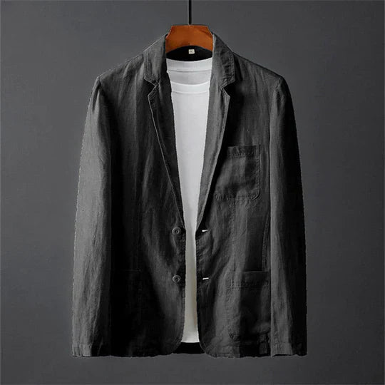 Veste Blazer Légère Homme en Tissu Respirant – Coupe Décontractée pour Occasions Décontractées et Formelles