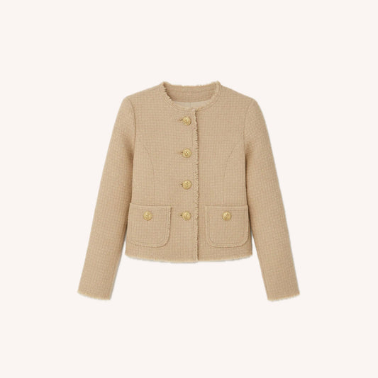 Chic Women's Blazer with Gold Buttons