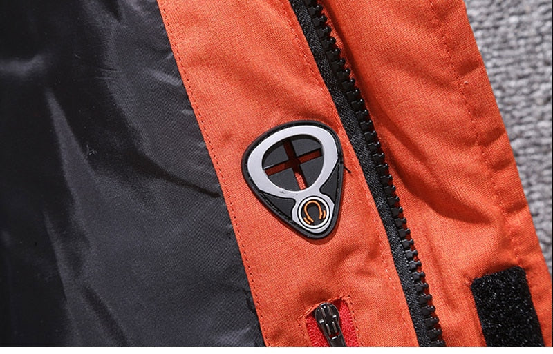 Vented Quilted Winter Jacket for Men with Removable Hood