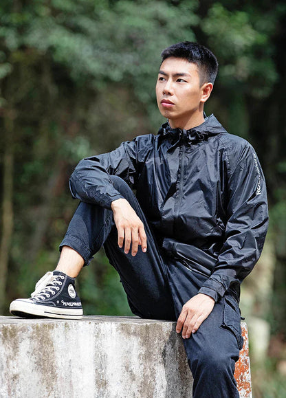 Waterproof Cycling Jacket for Men with Nylon Hood – Breathable and Windproof