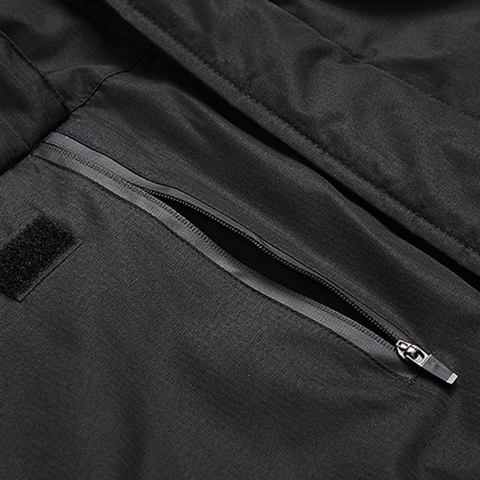 Veste de Pluie Imperméable pour Hommes avec Capuche Colorblock – Pliable et Respirante