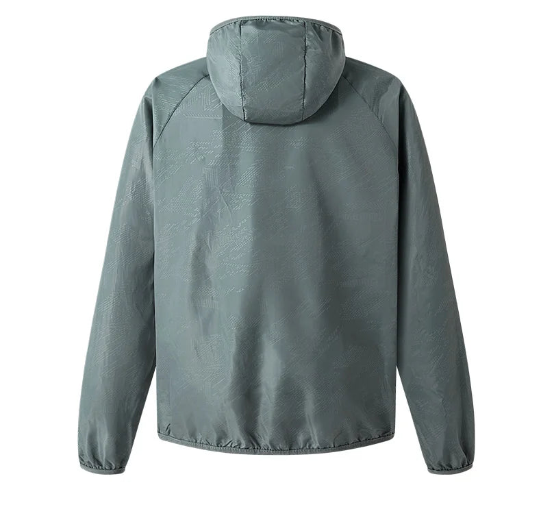 Veste de Randonnée Imperméable Homme avec Capuche, Séchage Rapide, Respirante et Compacte - Polyester