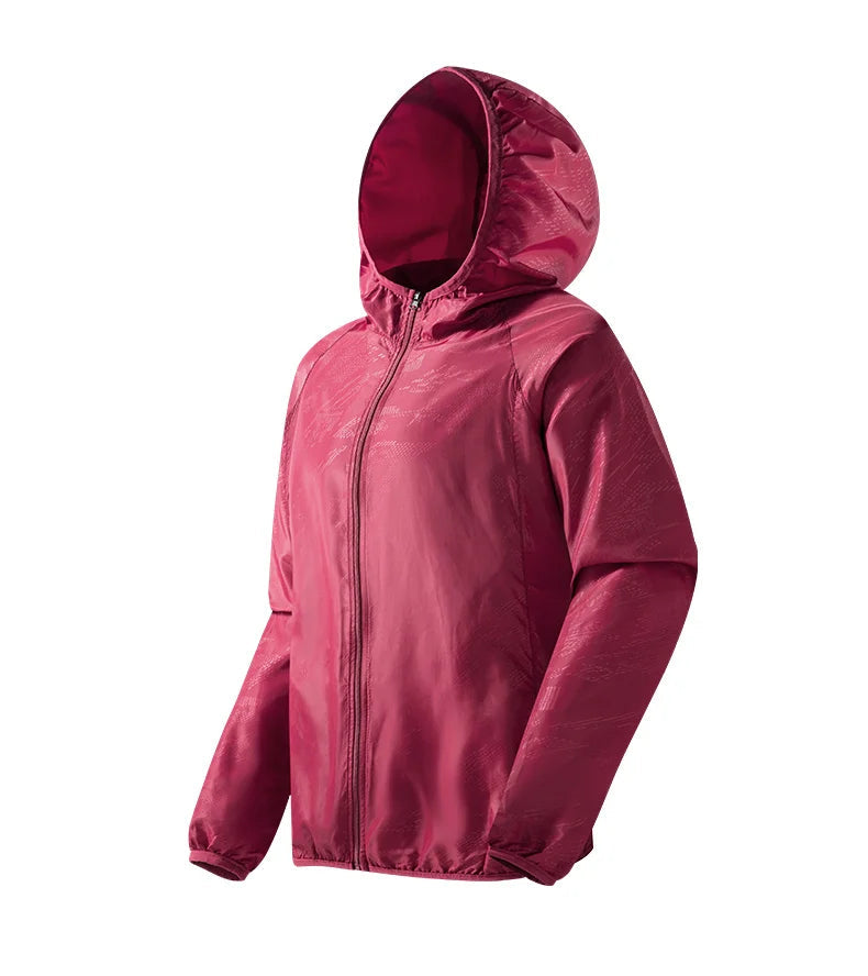 Veste de Randonnée Imperméable Homme avec Capuche, Séchage Rapide, Respirante et Compacte - Polyester