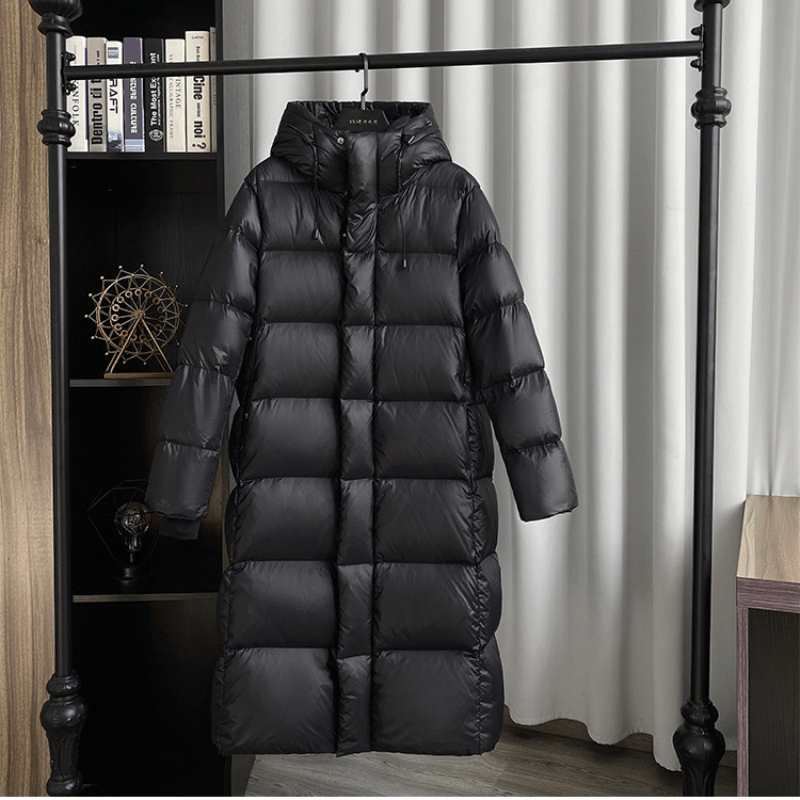 Wanda Down Coat | Long Quilted, Water-Resistant