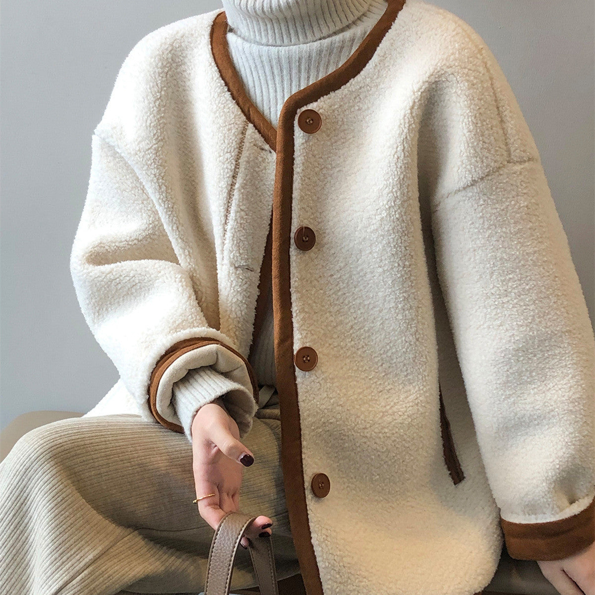 Wanda Fleece Coat | Boxy, Cozy Polyester