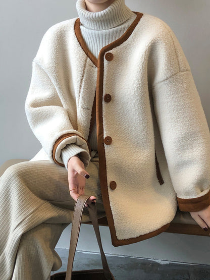 Wanda Fleece Coat | Boxy, Cozy Polyester